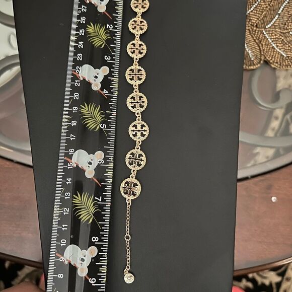 TORY BURCH• Rope lined Disc bracelet - Picture 6 of 8